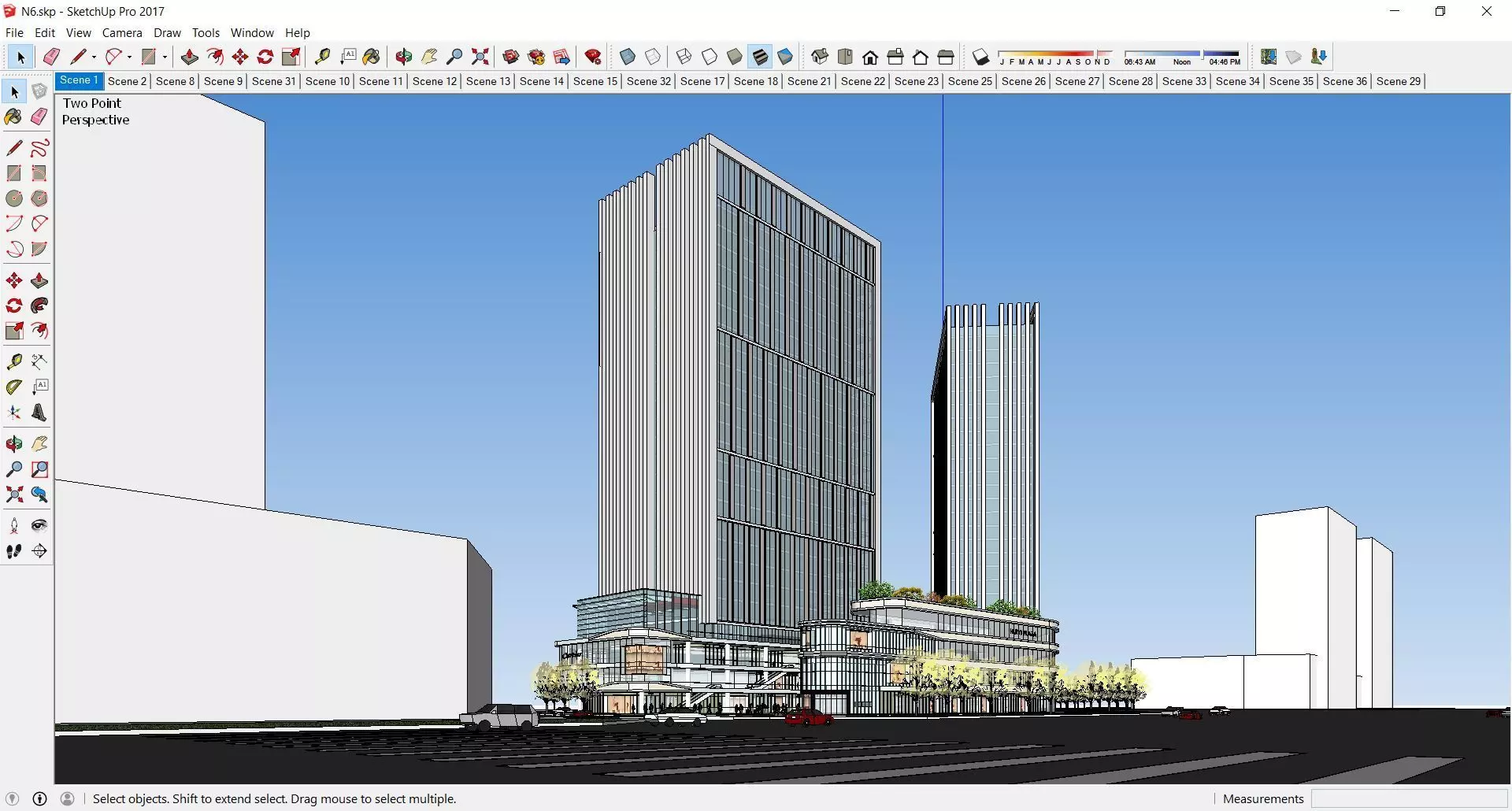 Sketchup Commercial Complex N6 3D model_0