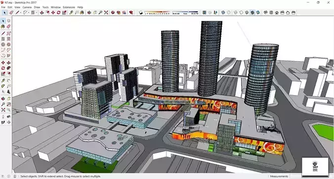 Sketchup Commercial Complex N7