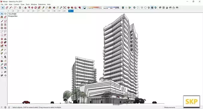 Sketchup Commercial Complex N8