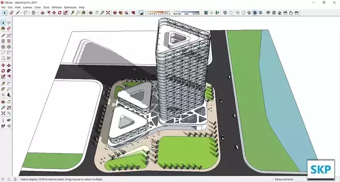 Sketchup Commercial Complex N9