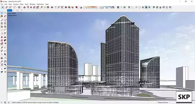 Sketchup Commercial Complex P2