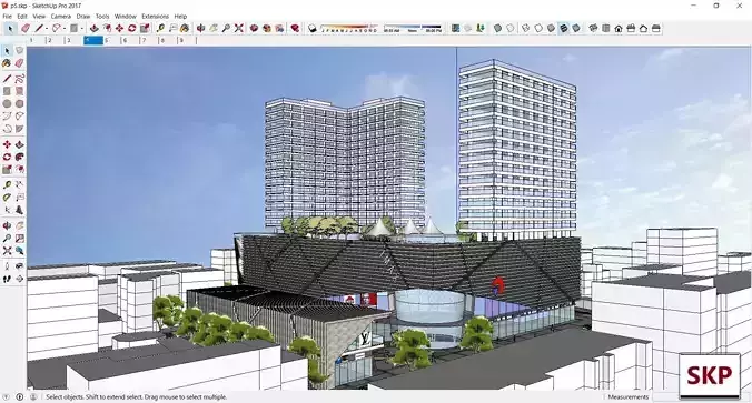 Sketchup Commercial Complex P5