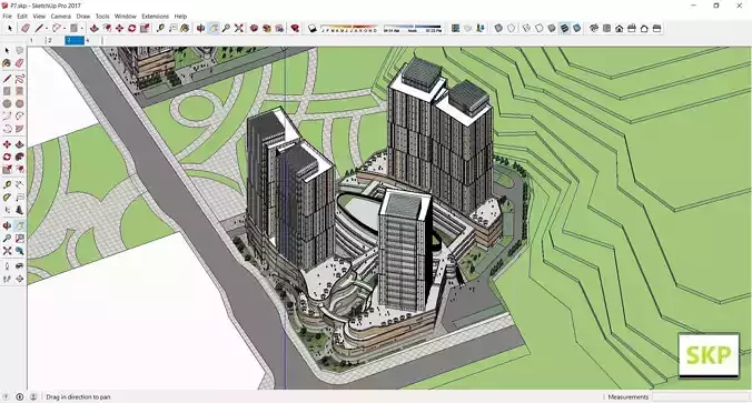 Sketchup Commercial Complex P7