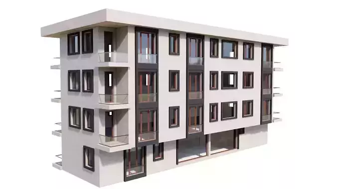 HOUSE 96 Low-poly 3D model