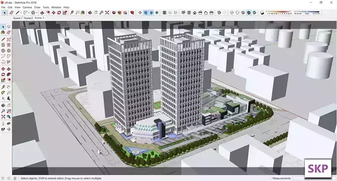 Sketchup Commercial Complex P9