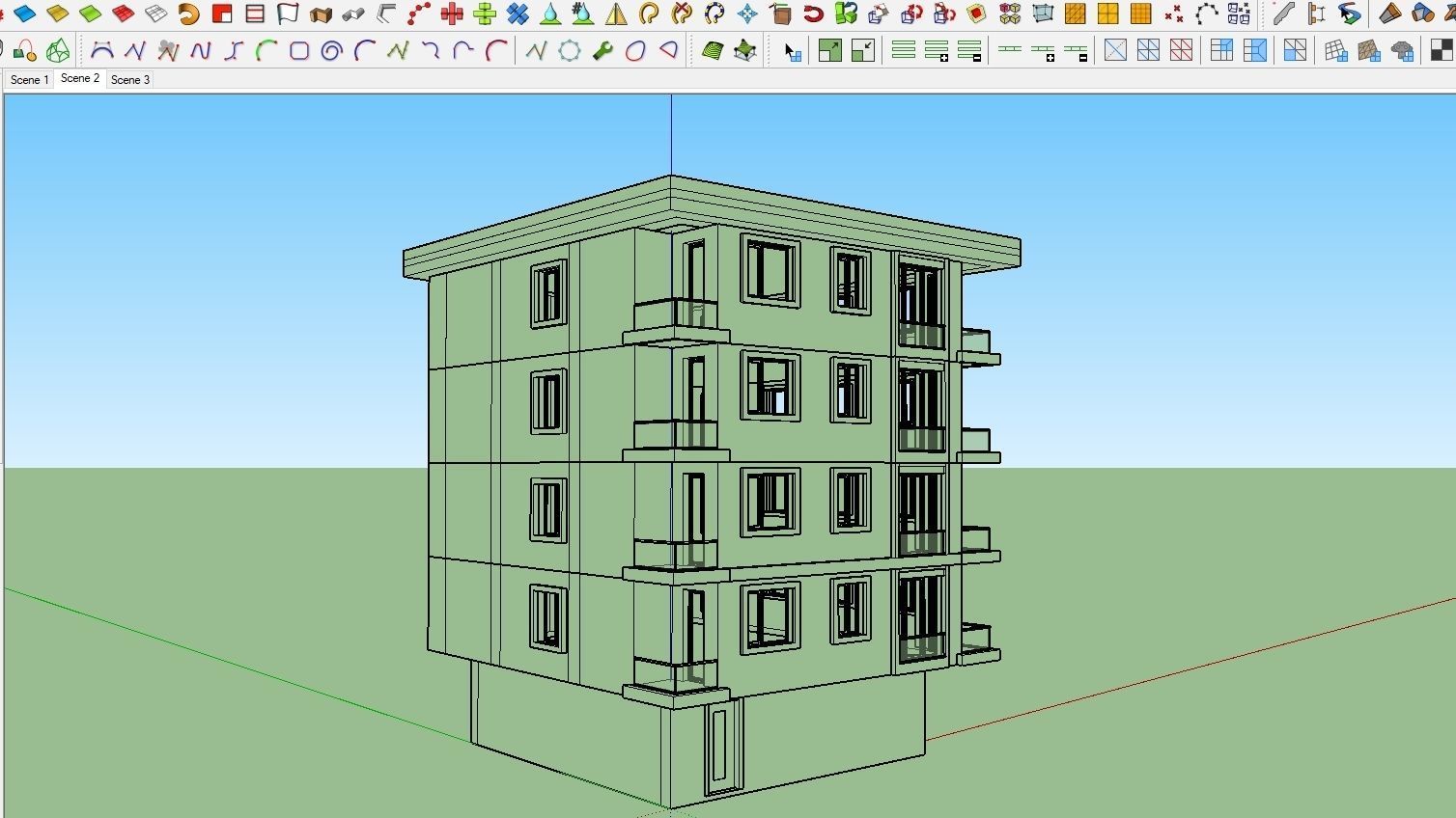 HOUSE 98 Low-poly 3D model_3