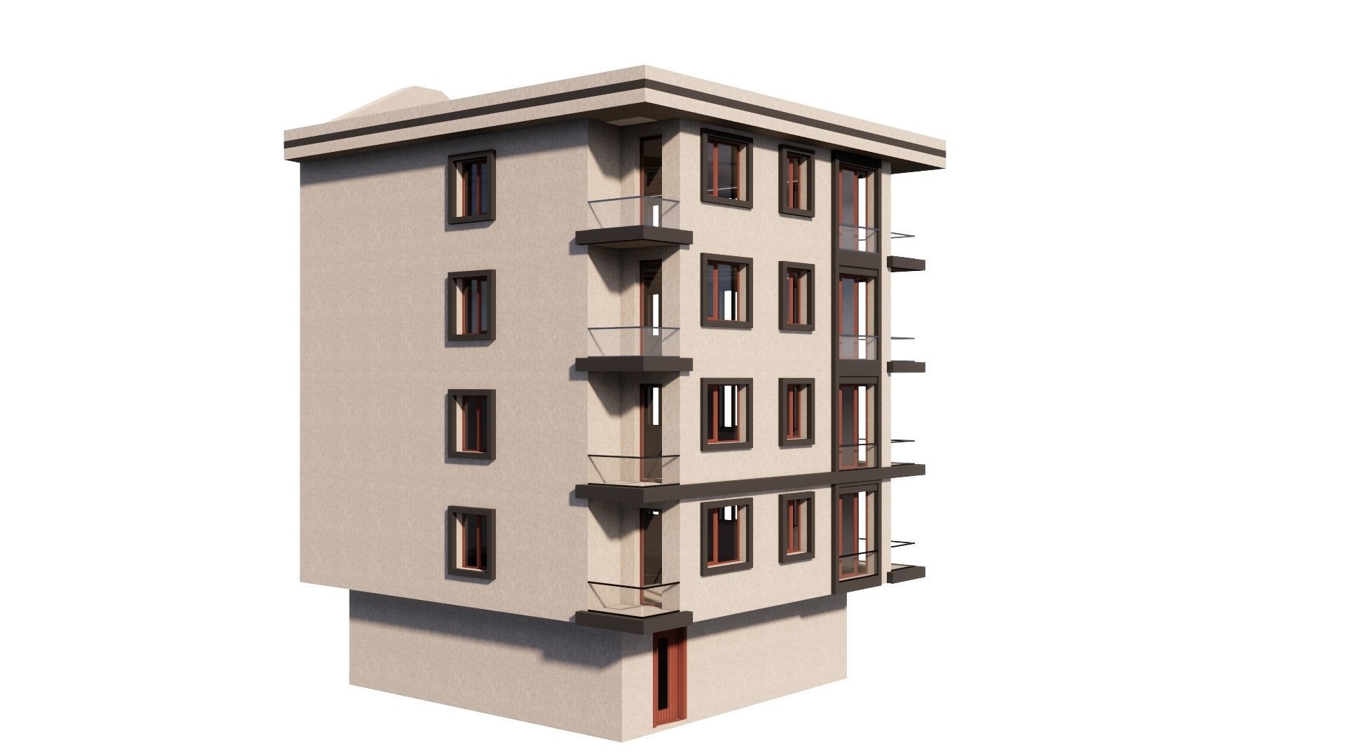 HOUSE 98 Low-poly 3D model_16