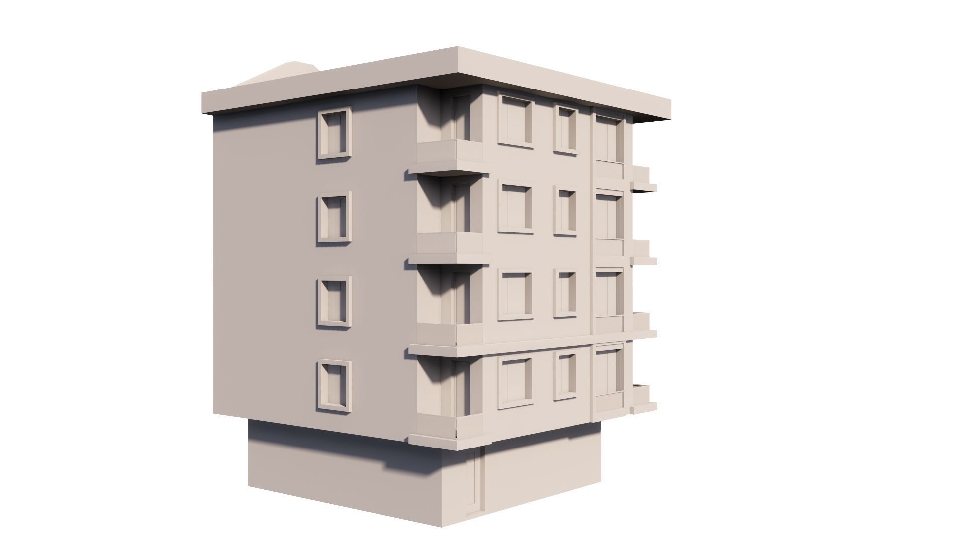 HOUSE 98 Low-poly 3D model_31