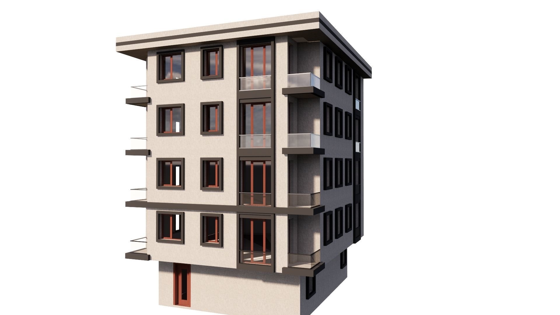 HOUSE 98 Low-poly 3D model_21