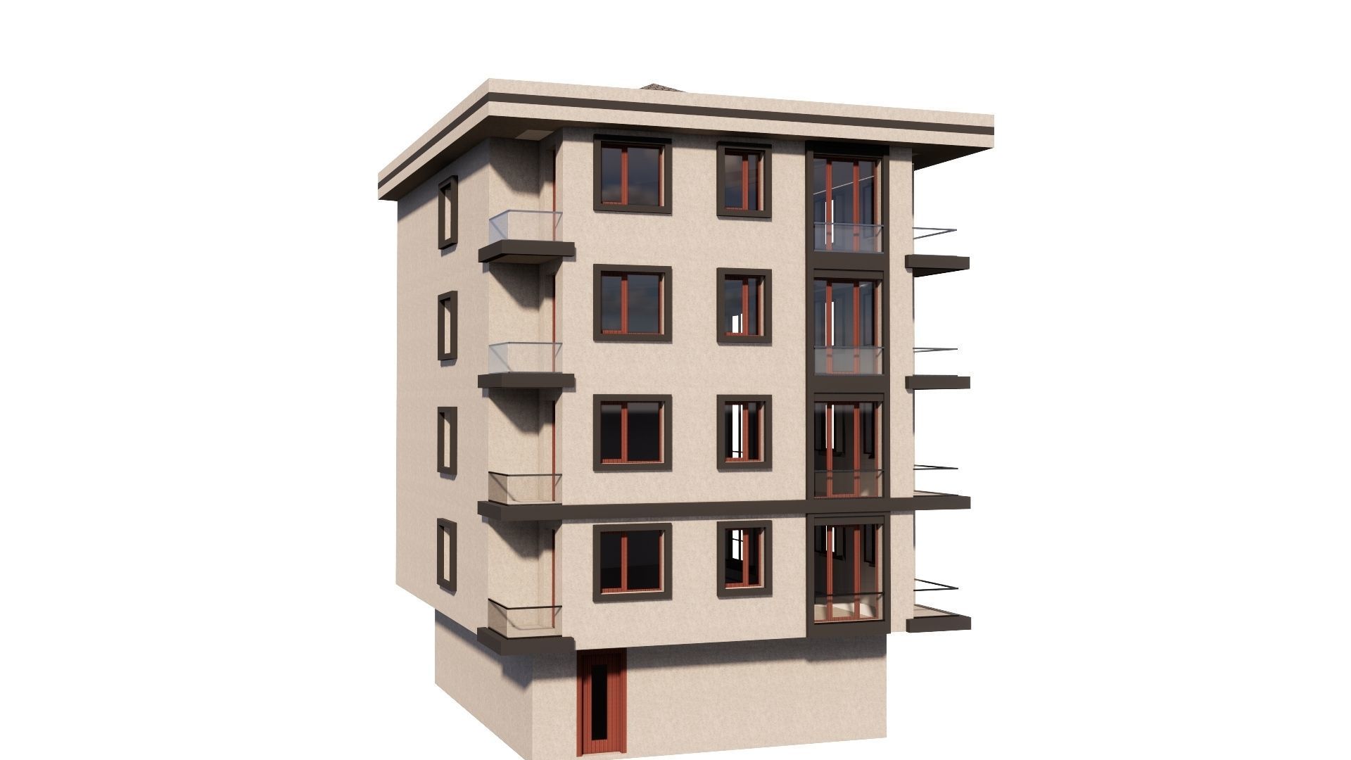 HOUSE 98 Low-poly 3D model_50