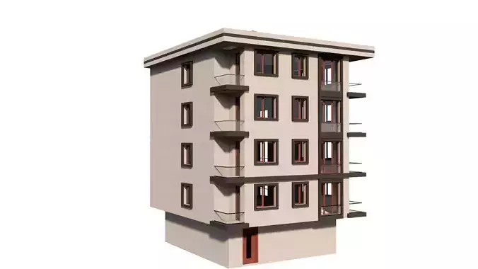 HOUSE 98 Low-poly 3D model