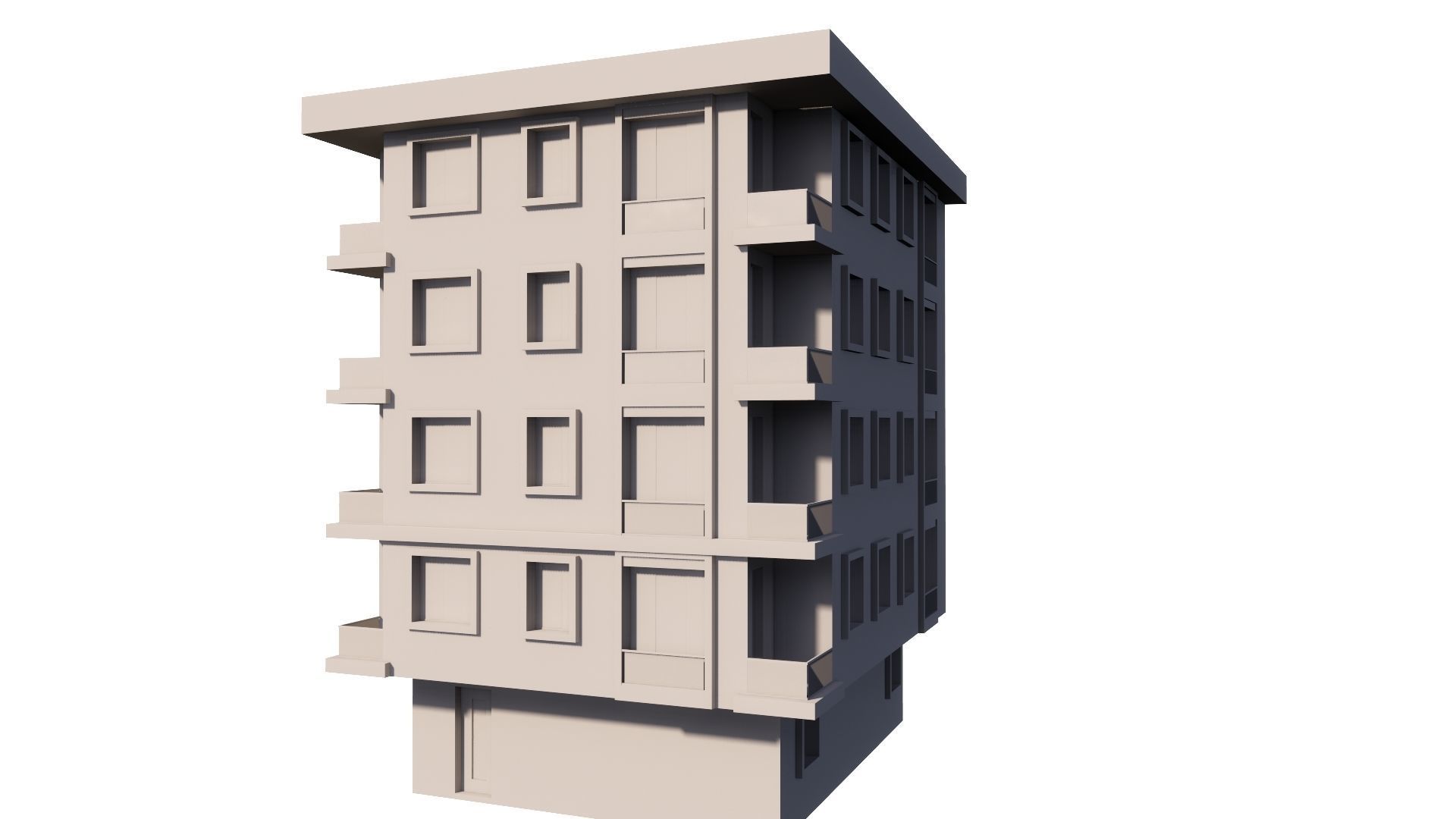 HOUSE 98 Low-poly 3D model_42