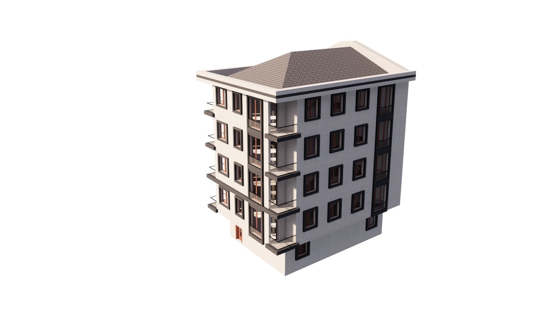 HOUSE 98 Low-poly 3D model_33