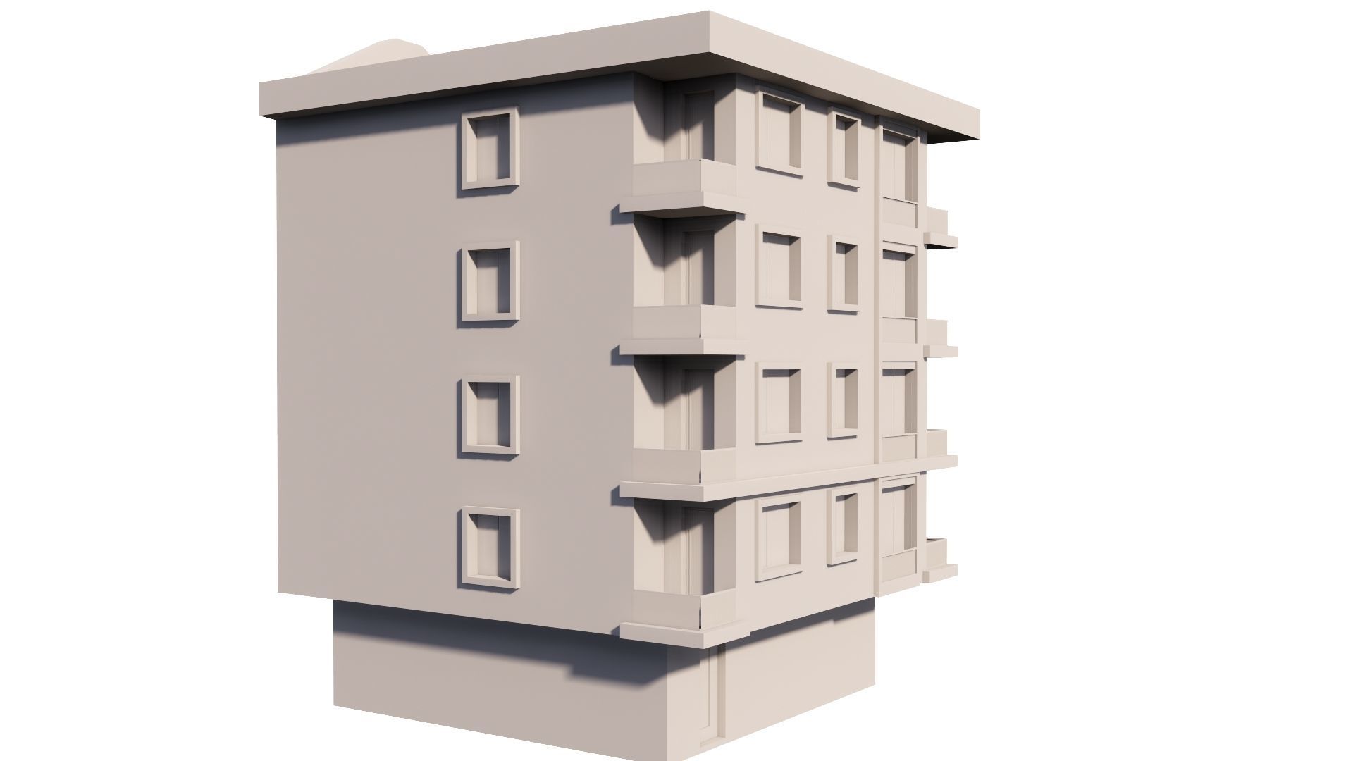 HOUSE 98 Low-poly 3D model_41