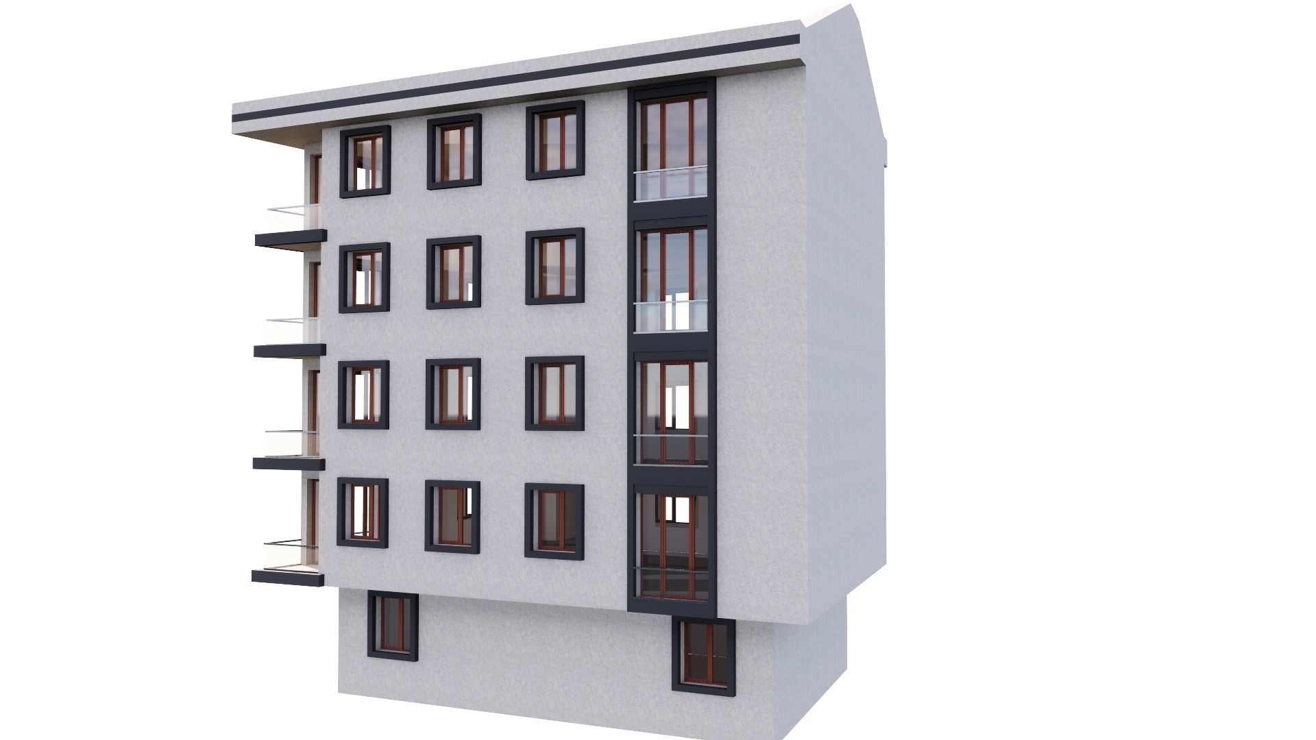 HOUSE 98 Low-poly 3D model_29