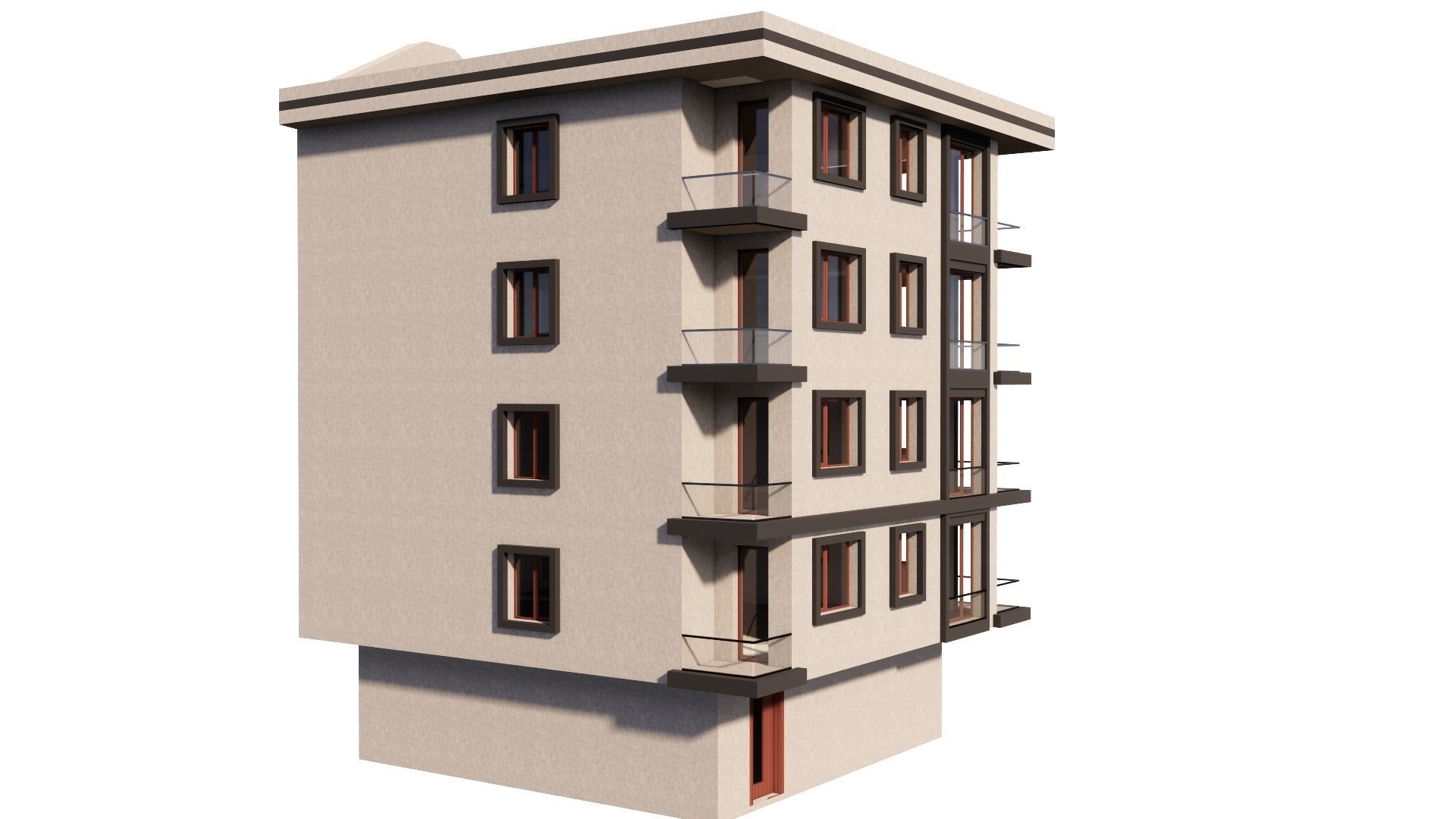 HOUSE 98 Low-poly 3D model_20