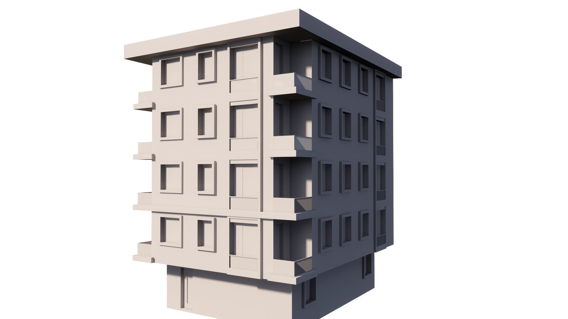 HOUSE 98 Low-poly 3D model_39