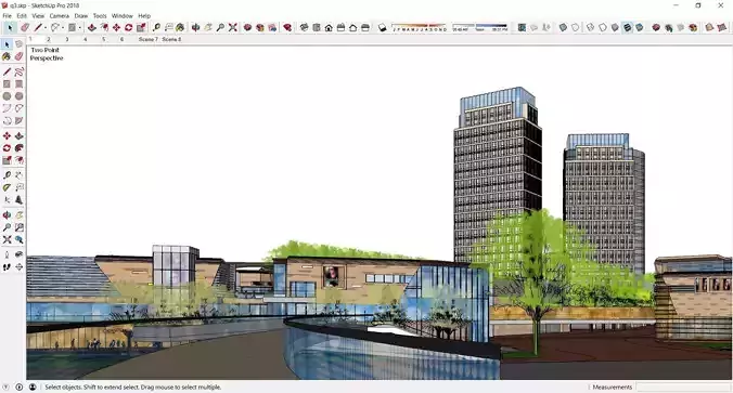 Sketchup Commercial Complex Q3