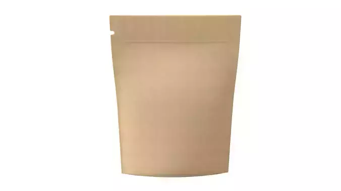 Blank sachet bag mock up 