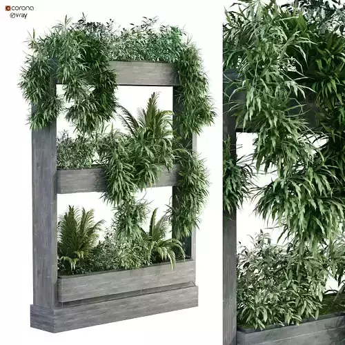 vertical plant set 191 3D model