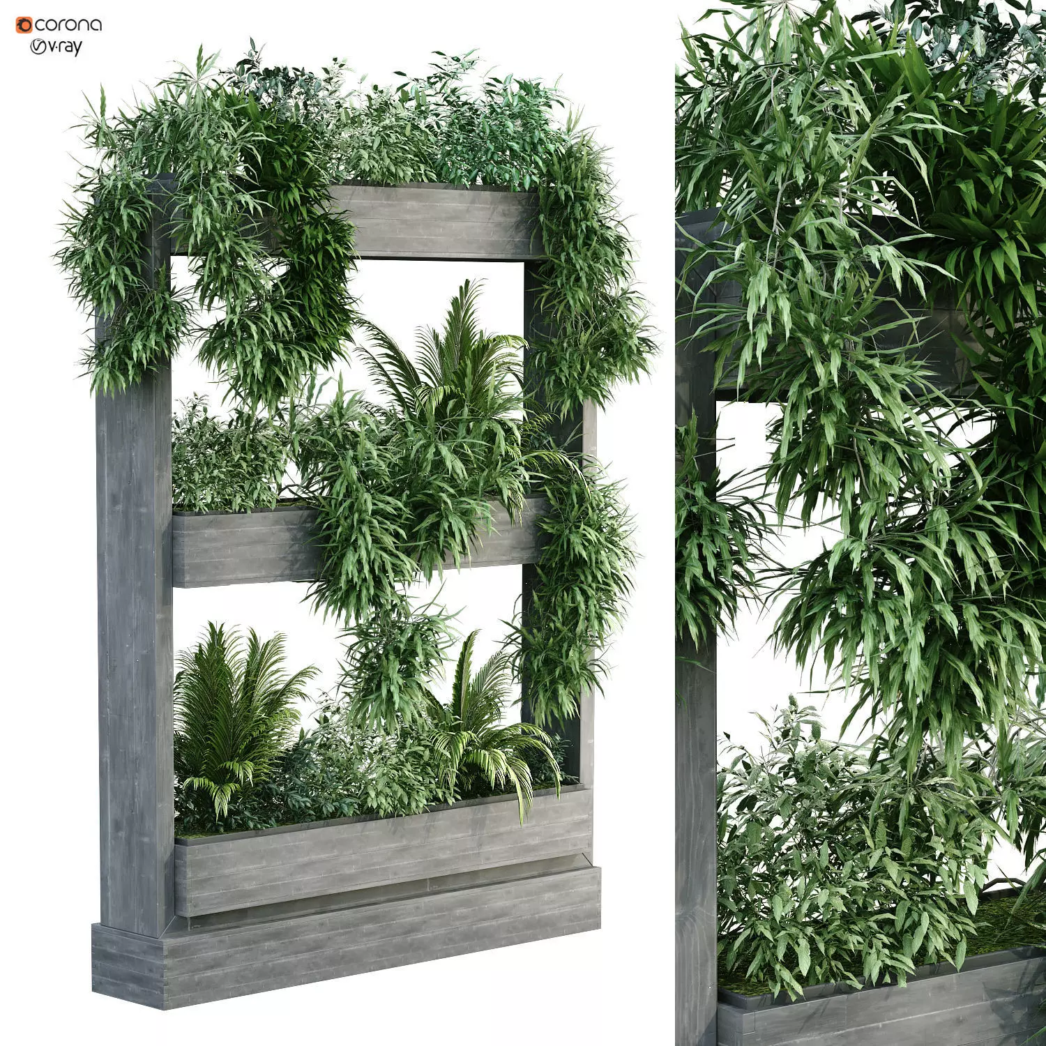vertical plant set 191 3D model_0