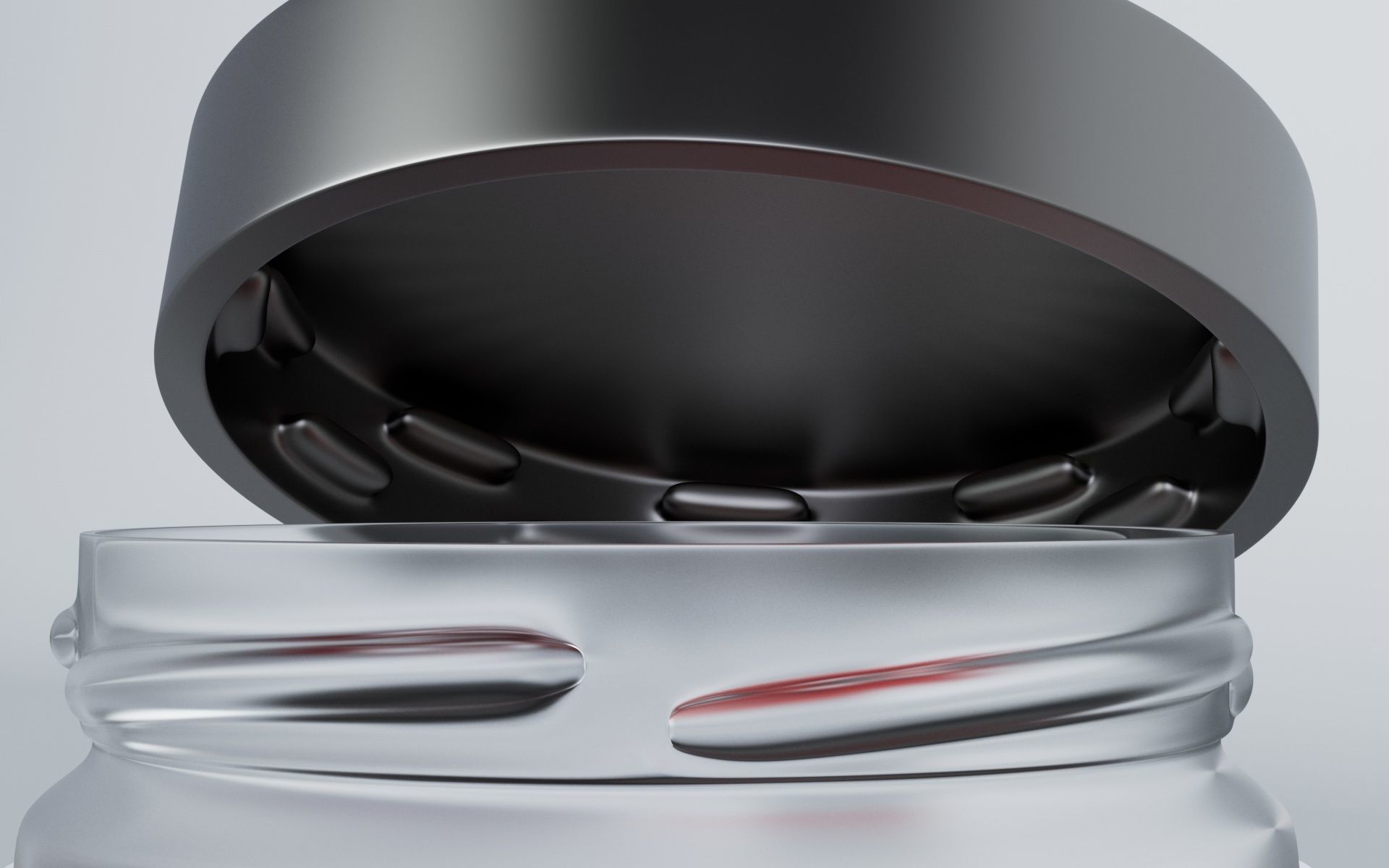 Jar 250mg 3D model Low-poly 3D model_4