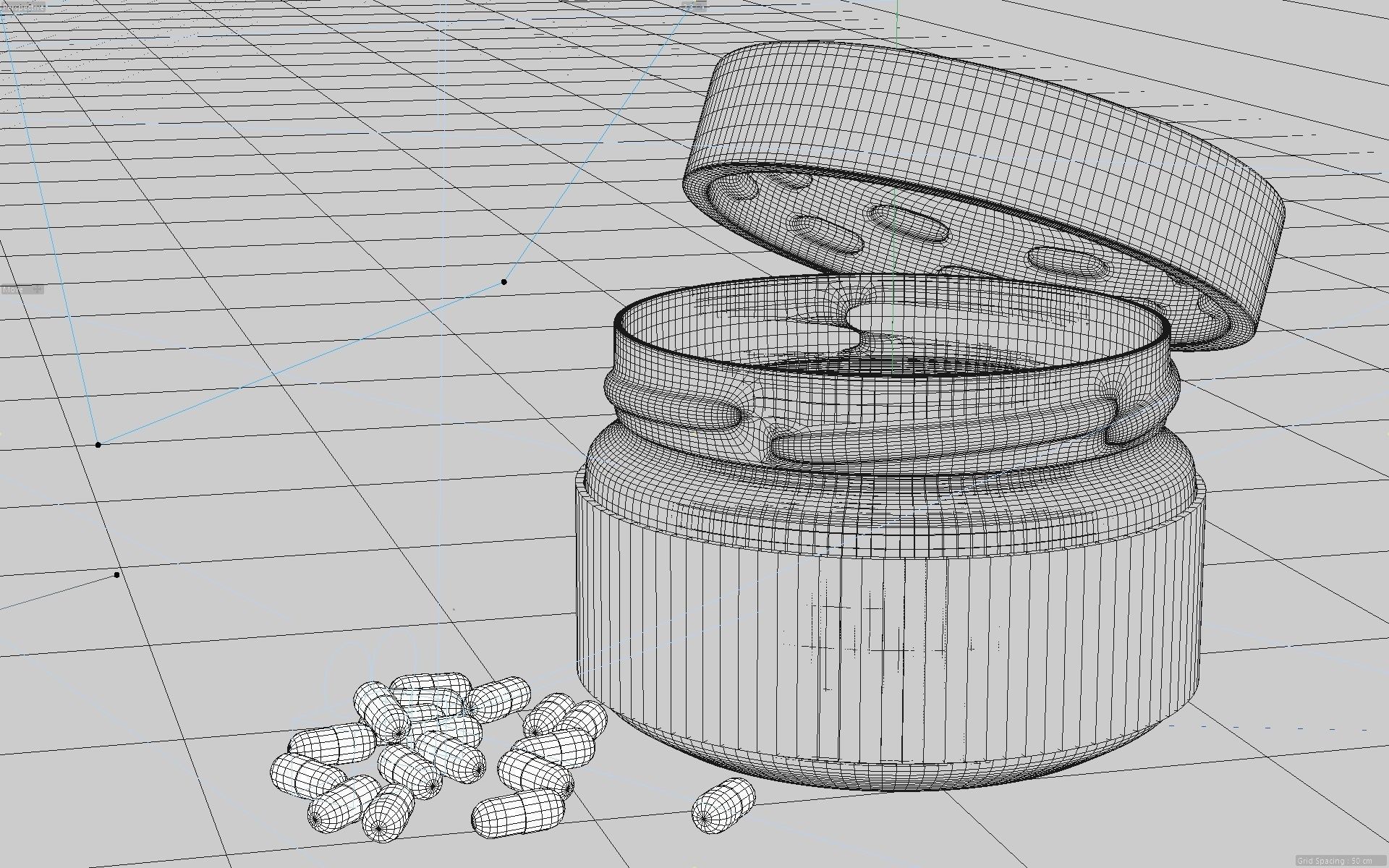 Jar 250mg 3D model Low-poly 3D model_14