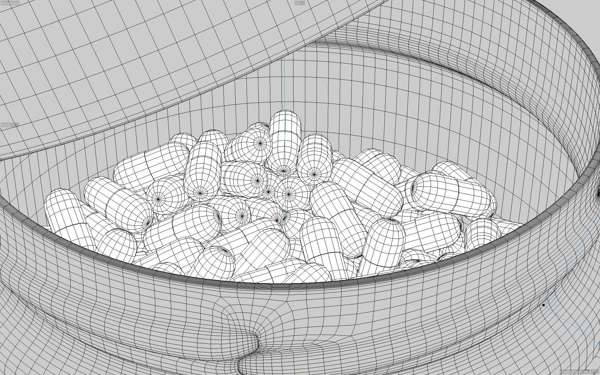 Jar 250mg 3D model Low-poly 3D model_16