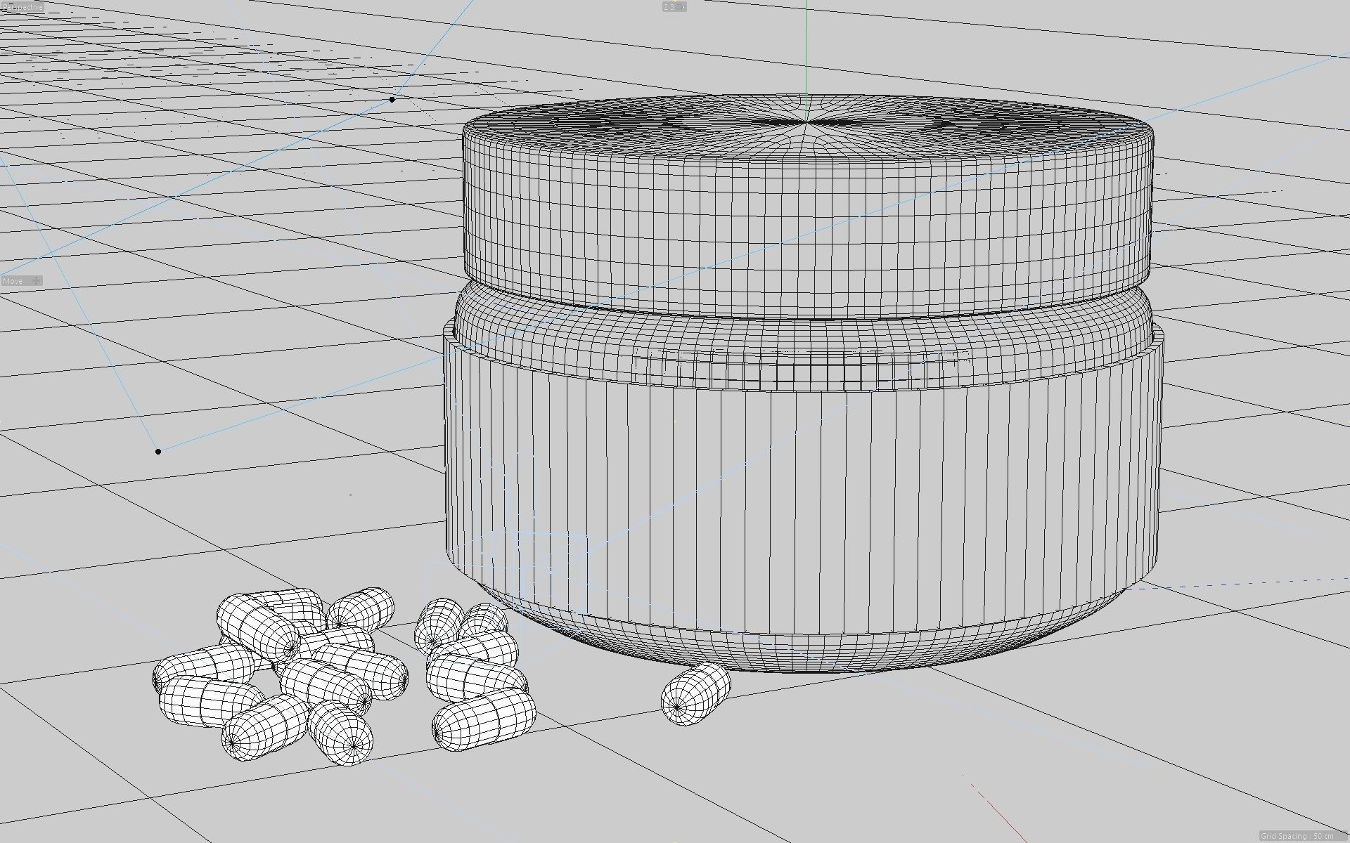 Jar 250mg 3D model Low-poly 3D model_11