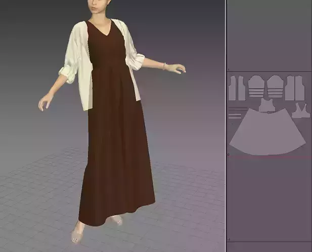 dress-Marvelous Designer