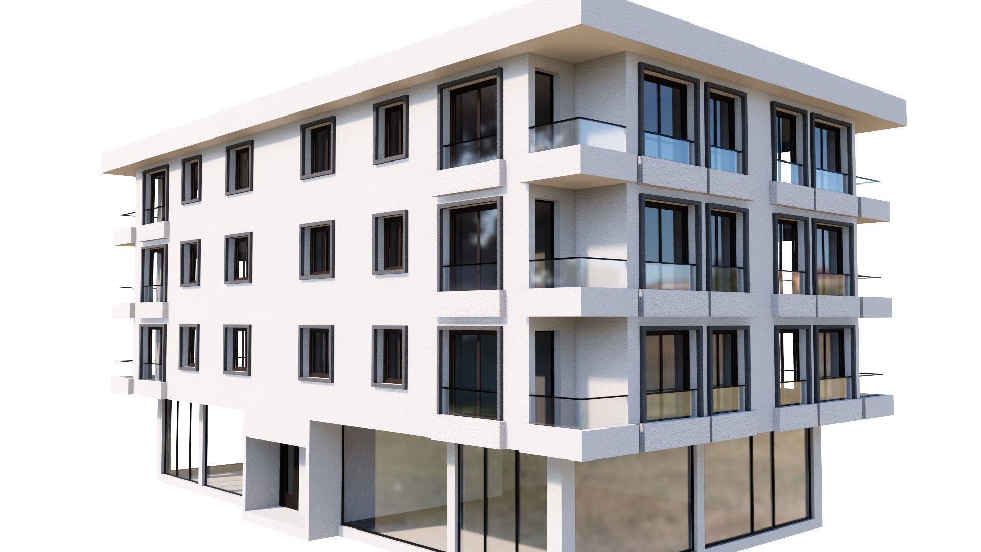 HOUSE 101 Low-poly 3D model_10