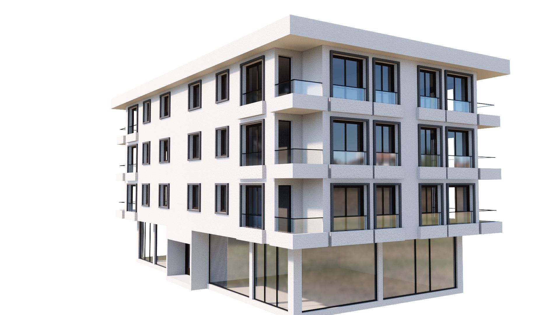 HOUSE 101 Low-poly 3D model_11