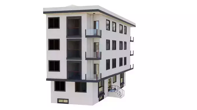 HOUSE 102 Low-poly 3D model