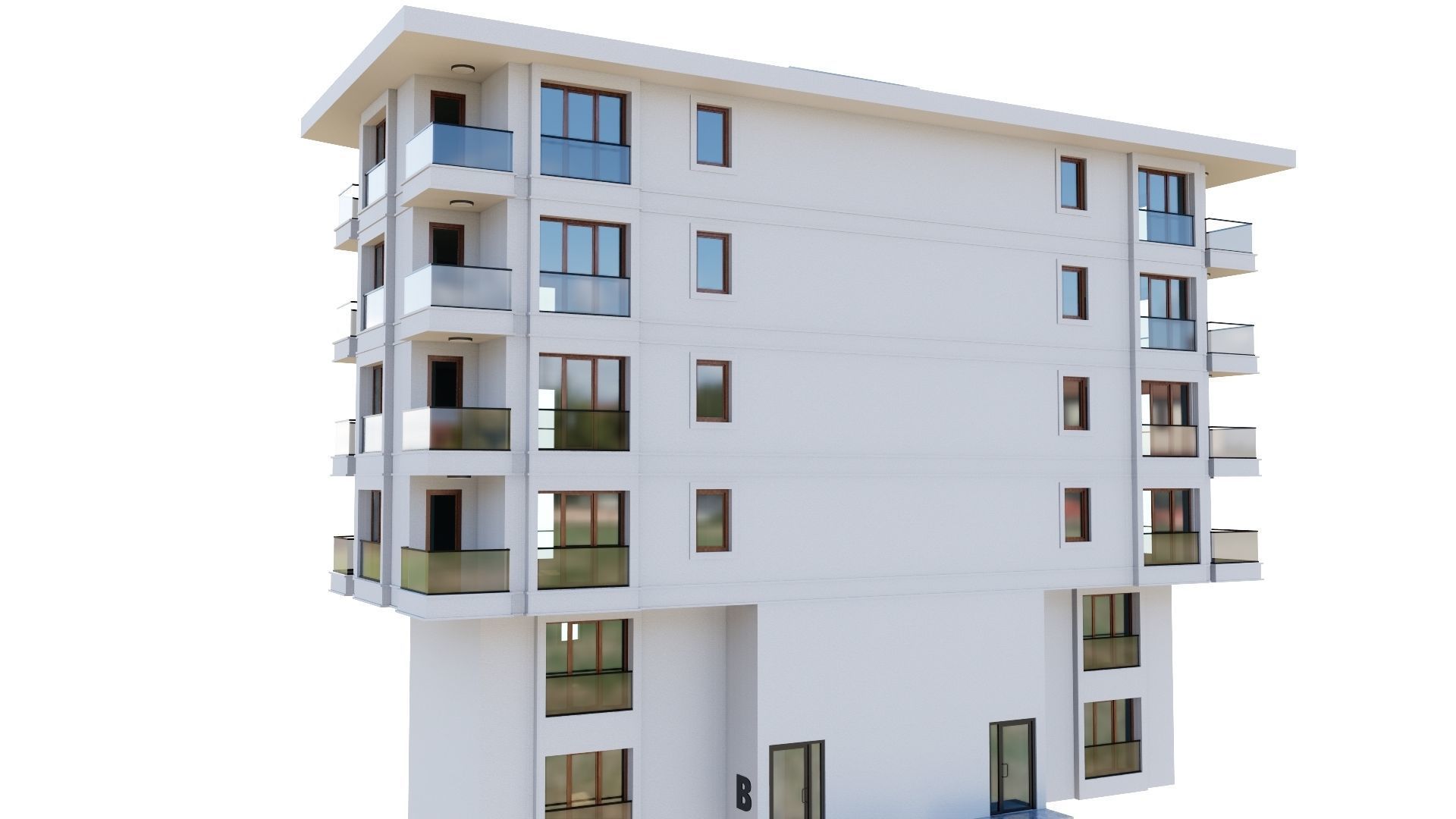 HOUSE 104 Low-poly 3D model_17