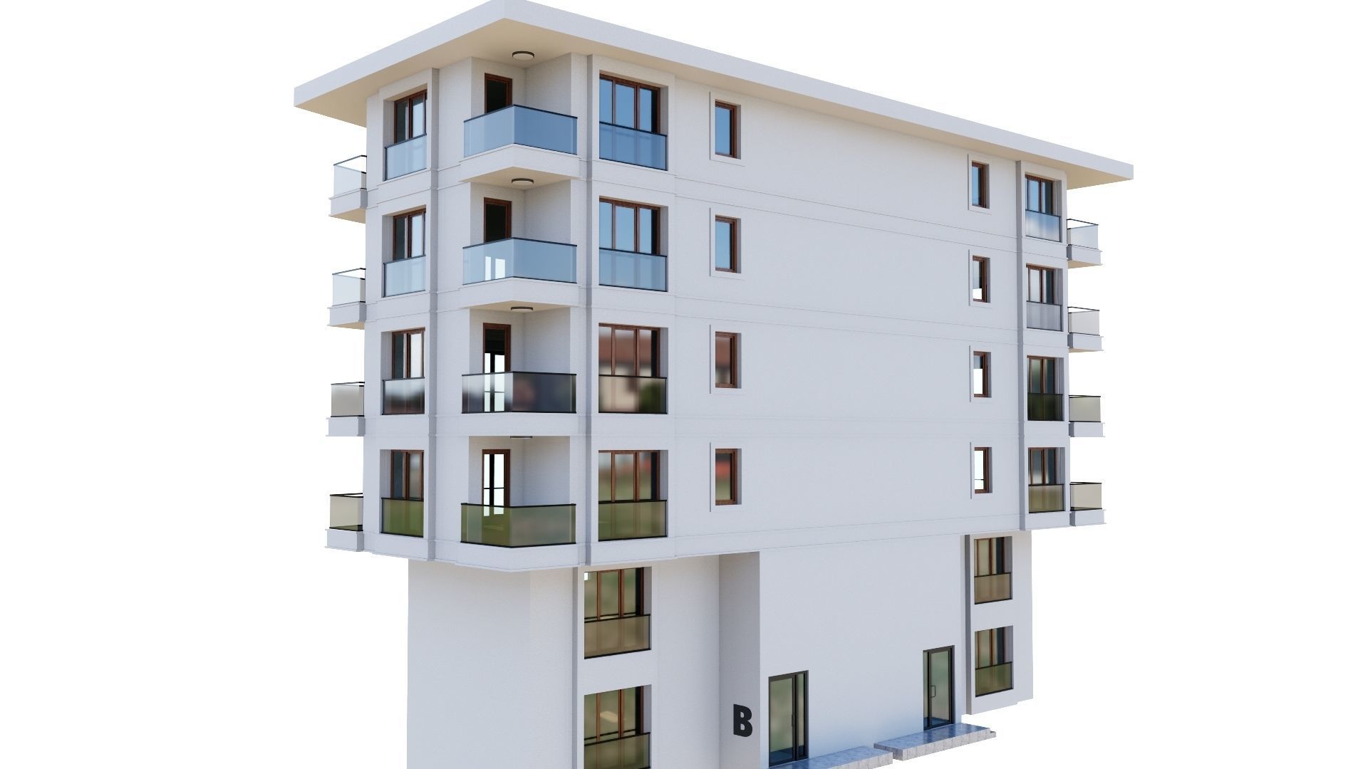 HOUSE 104 Low-poly 3D model_16