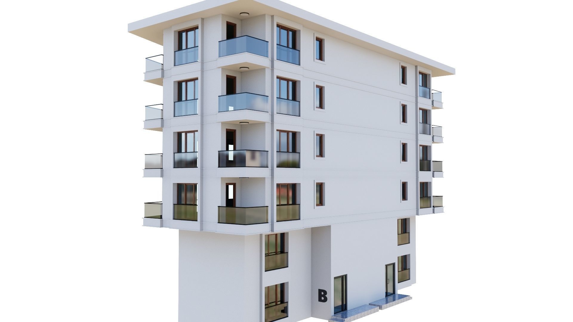 HOUSE 104 Low-poly 3D model_13