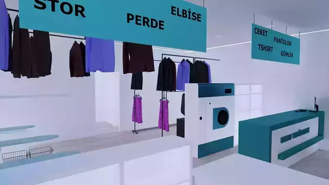 HOUSE 105-CLEANING HOUSE Low-poly 3D model
