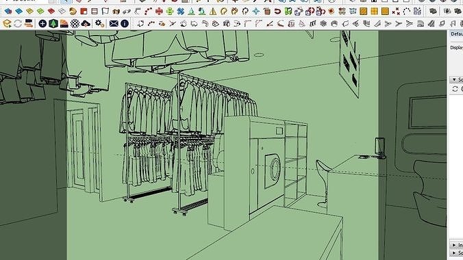 HOUSE 105-CLEANING HOUSE Low-poly 3D model 6