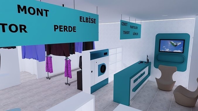 HOUSE 105-CLEANING HOUSE Low-poly 3D model 5
