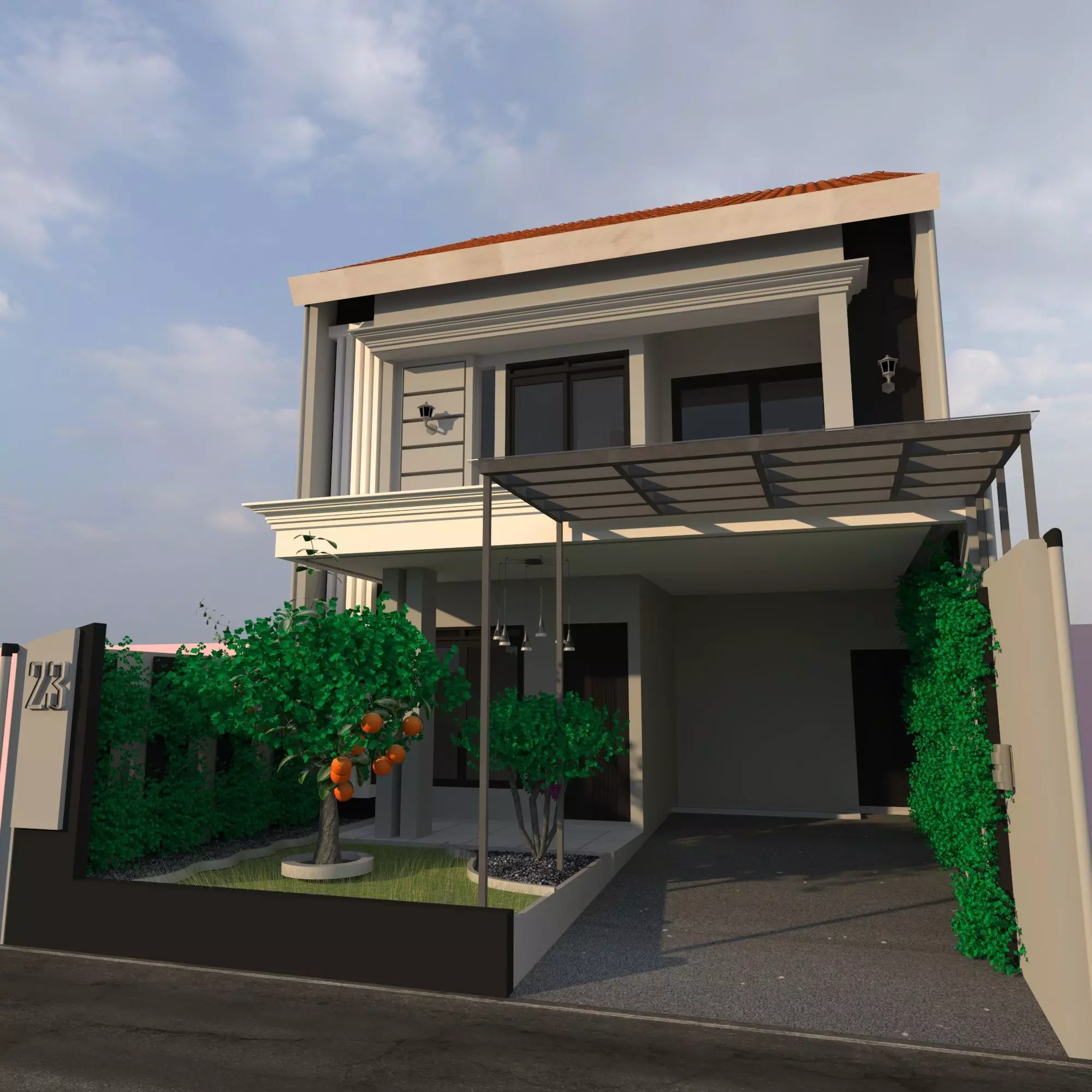 Private House 3D model_0