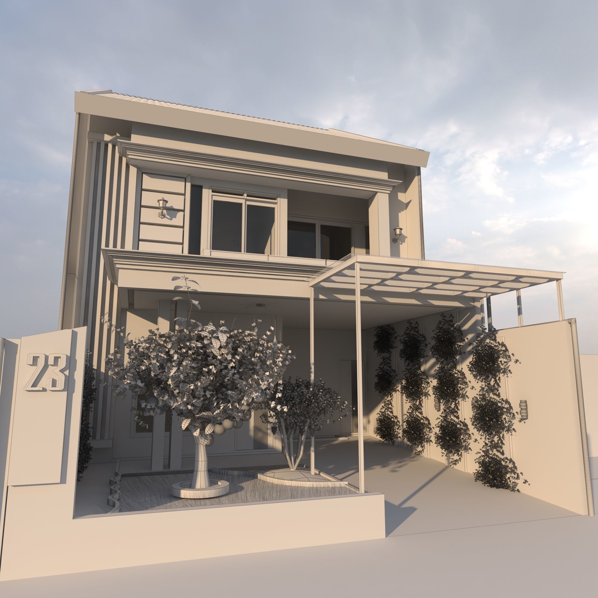 Private House 3D model_3