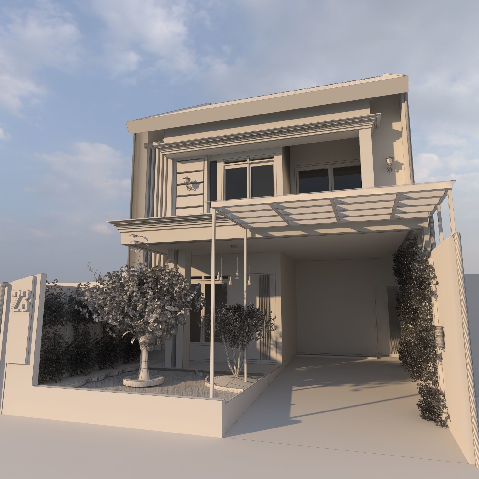 Private House 3D model_1