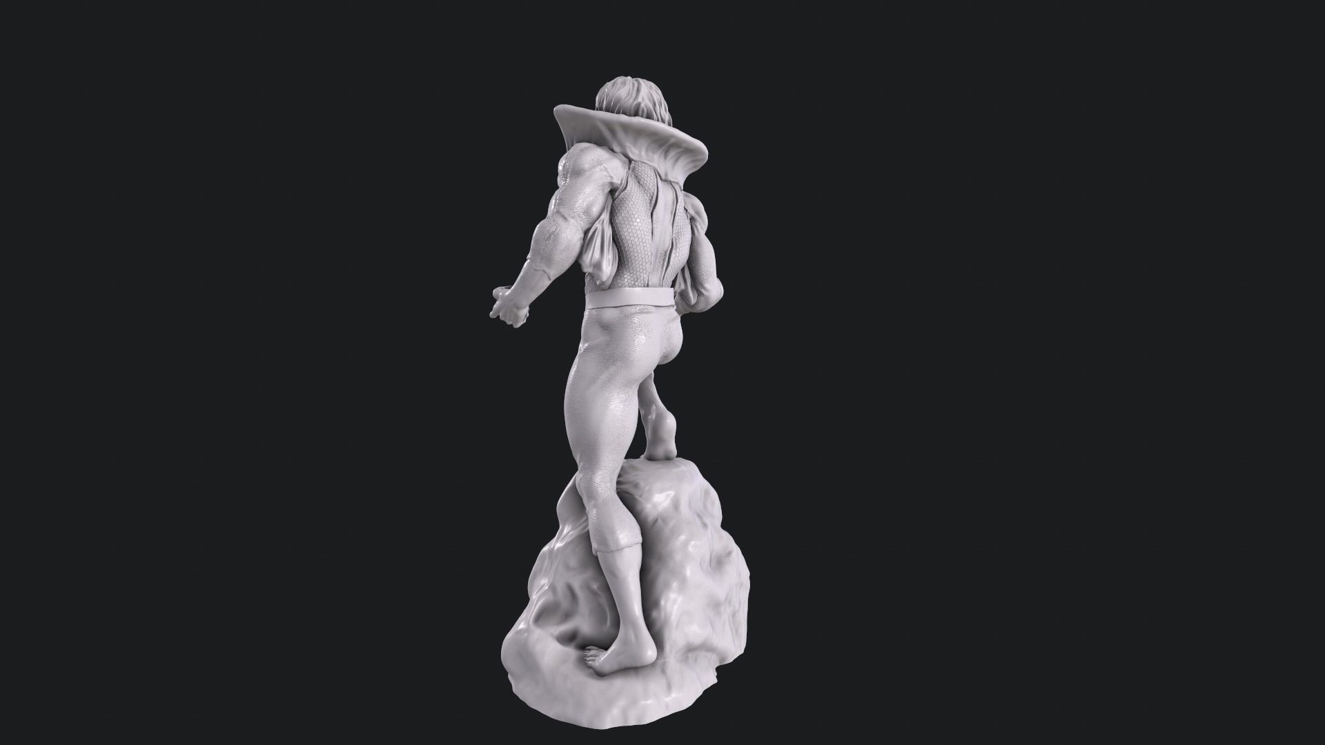 Morbius statue 3D print model_3