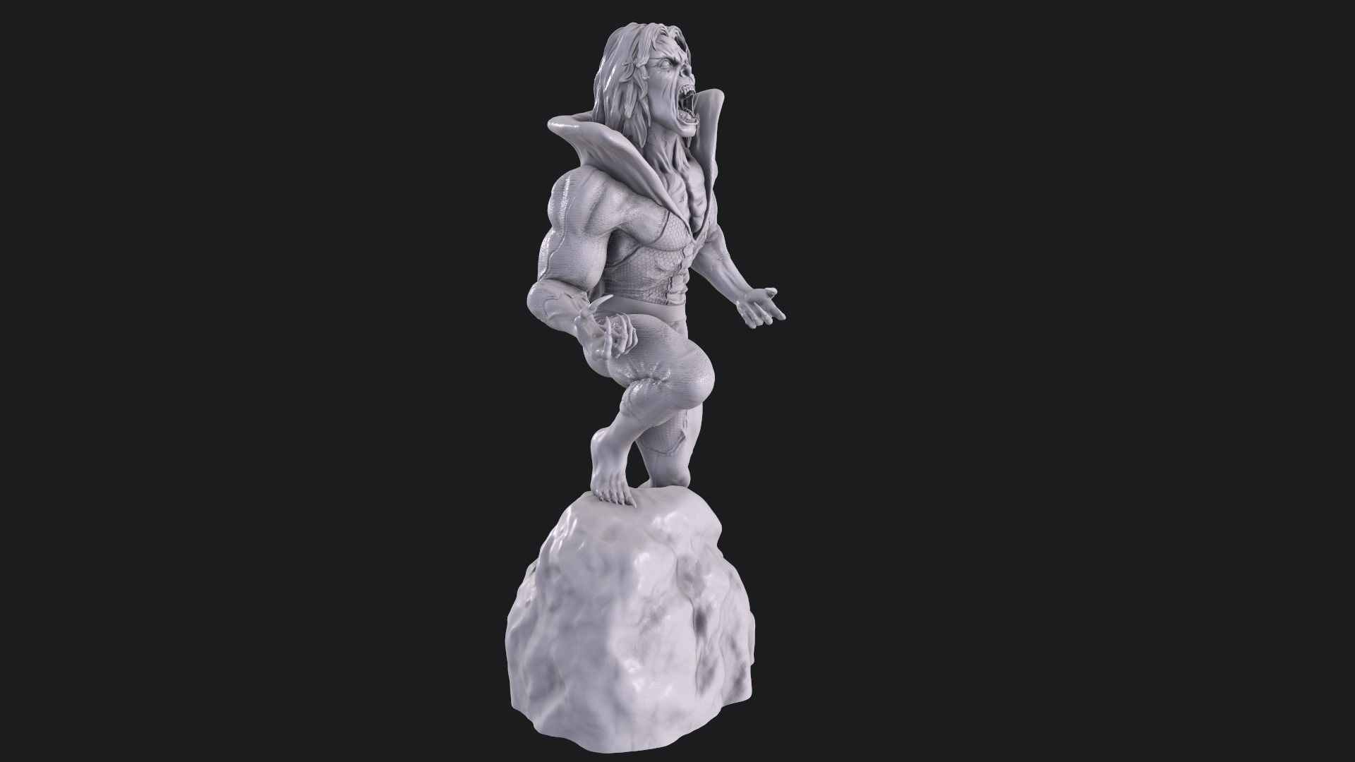 Morbius statue 3D print model_1