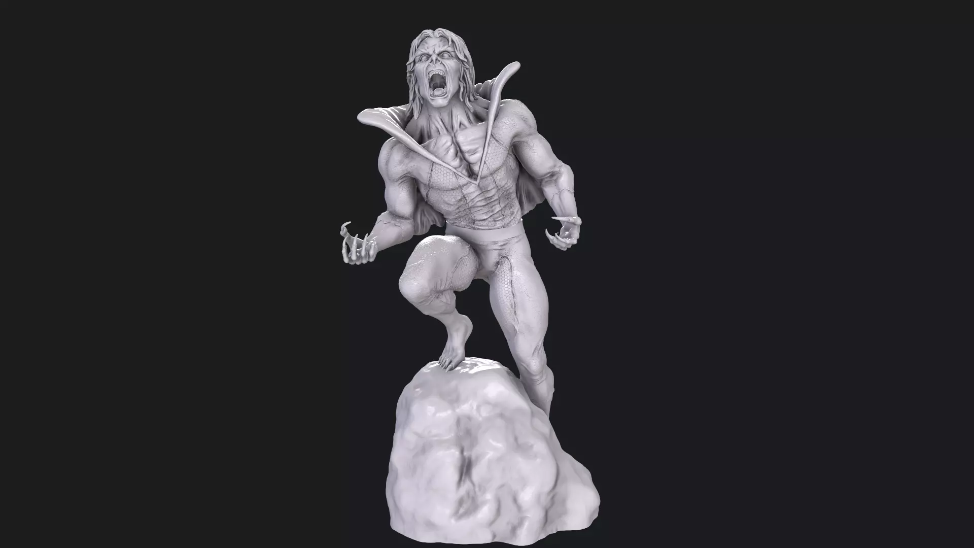 Morbius statue 3D print model_0