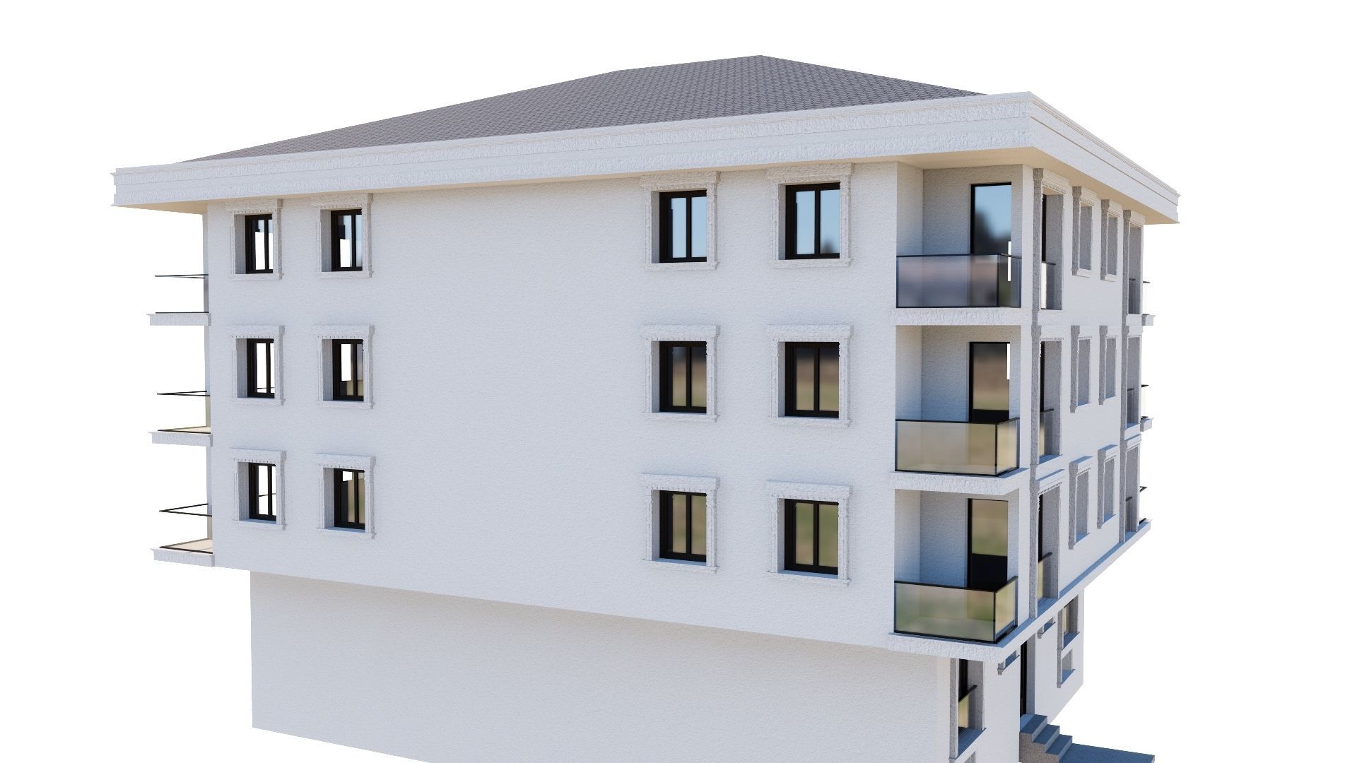 HOUSE 106 Low-poly 3D model_22