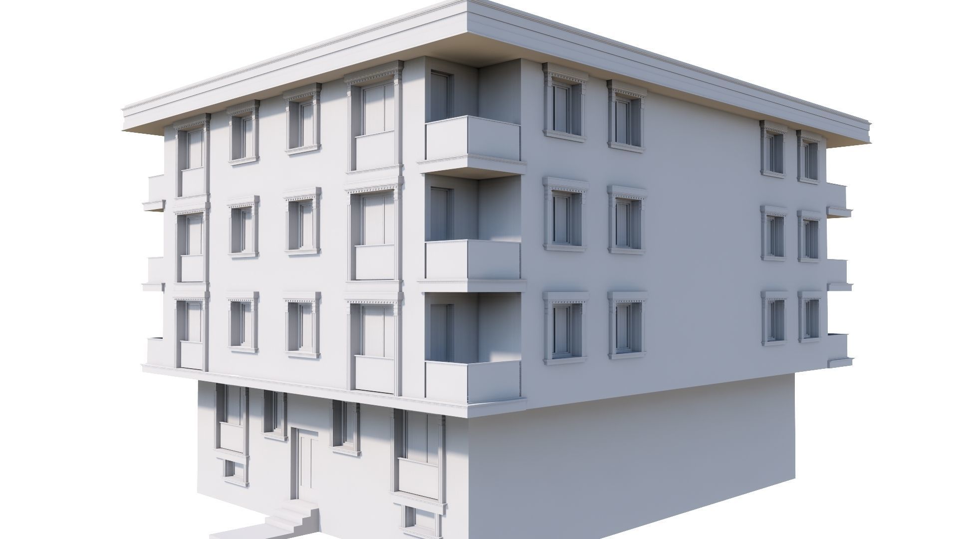 HOUSE 106 Low-poly 3D model_47