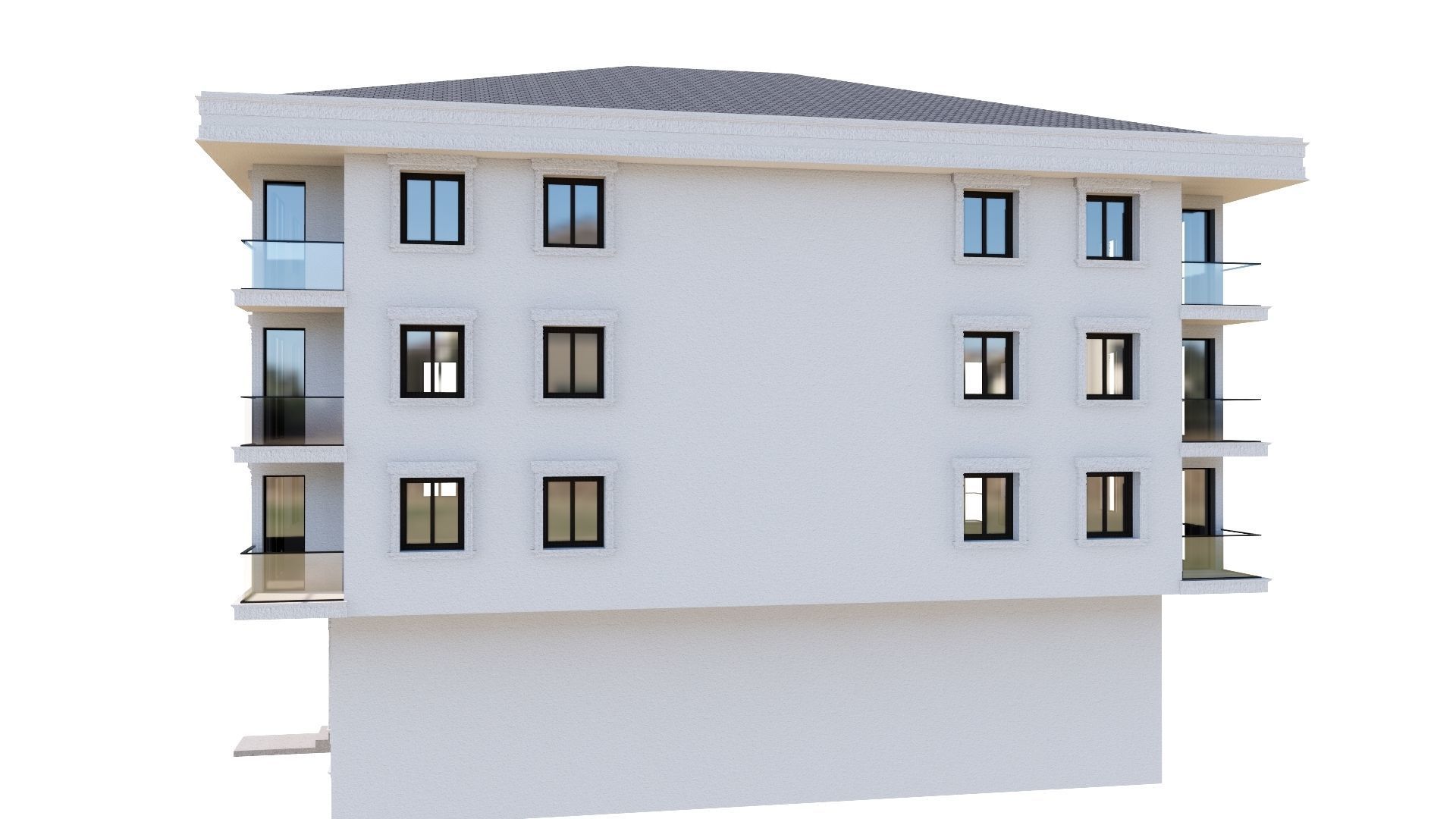 HOUSE 106 Low-poly 3D model_16