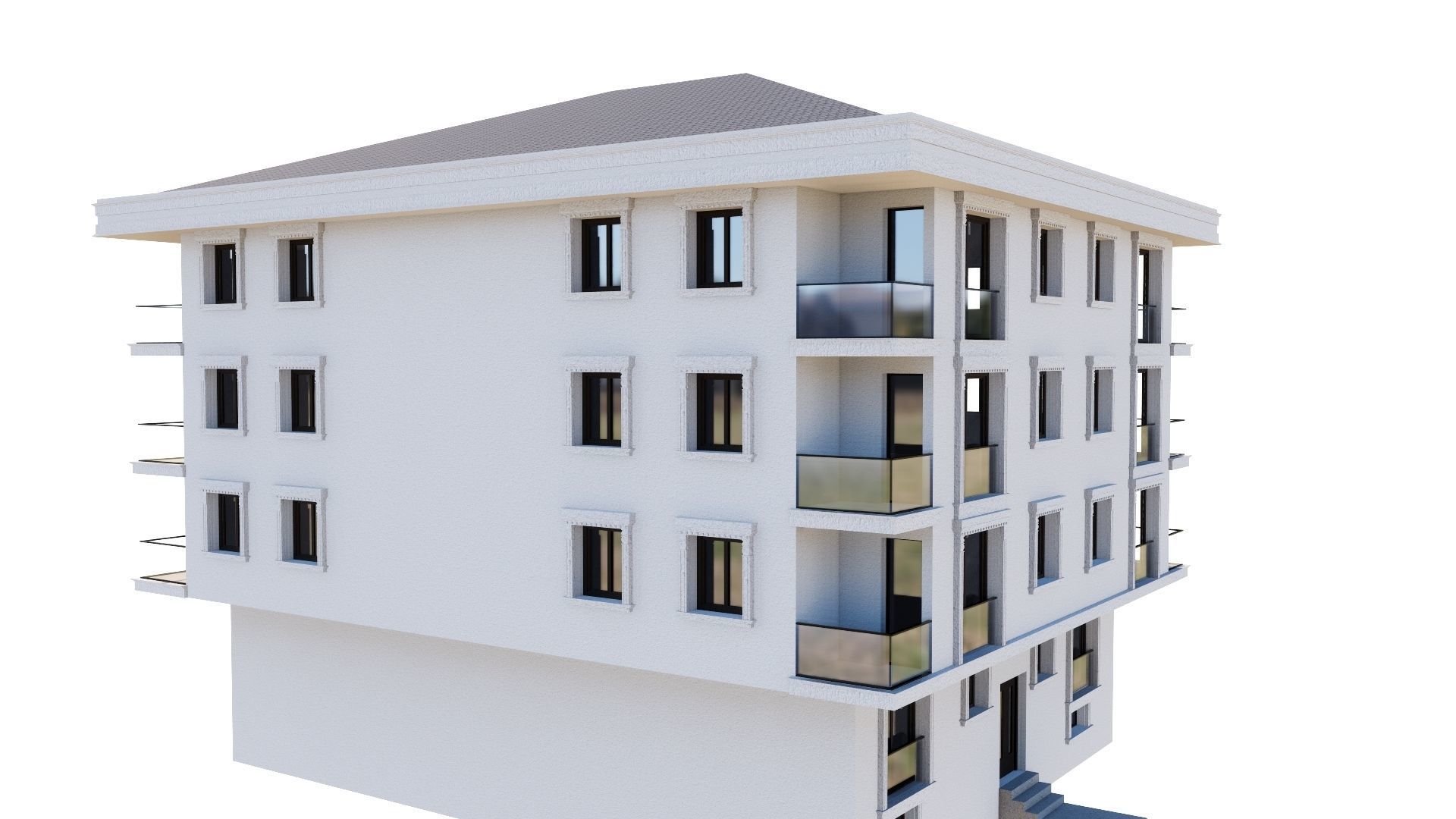 HOUSE 106 Low-poly 3D model_23