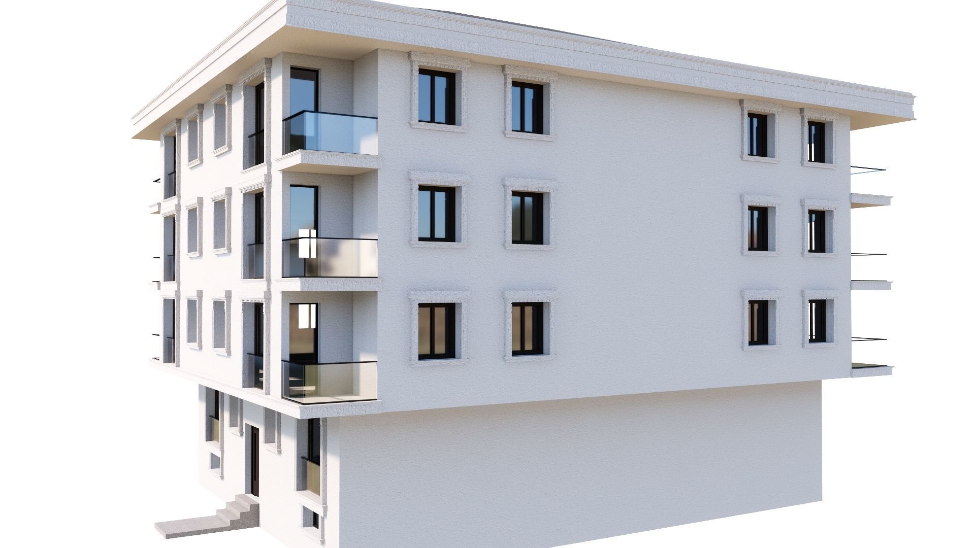 HOUSE 106 Low-poly 3D model_4